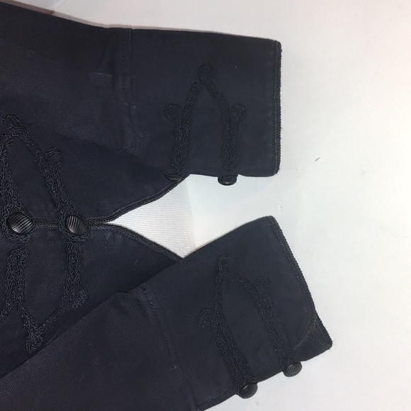 Tripp NYC Military Style Jacket Black Women's Large Buttons Goth Punk Rave Y2k - Picture 5 of 12